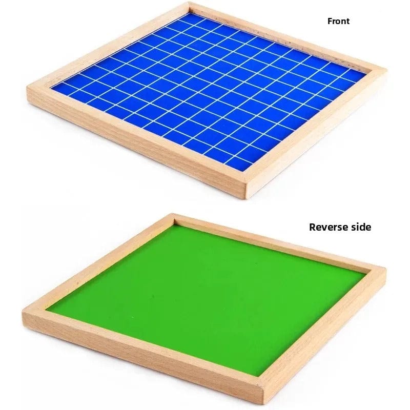 100-Square Wooden Counting Board
