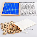 100-Square Wooden Counting Board