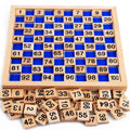 100-Square Wooden Counting Board