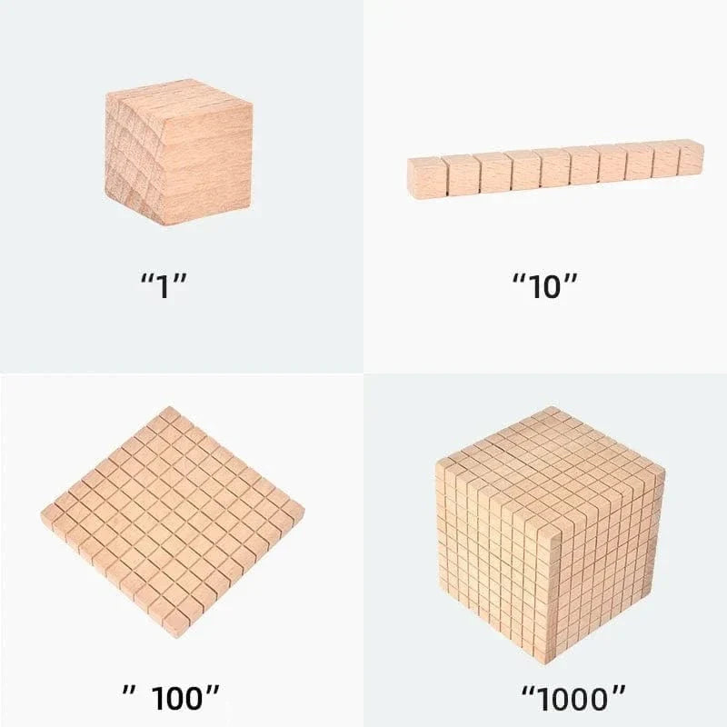 Wooden 1000 Cube – Math Learning Block for Kids