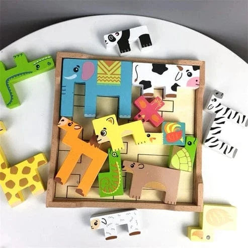 Animal Tetris Wooden Puzzle