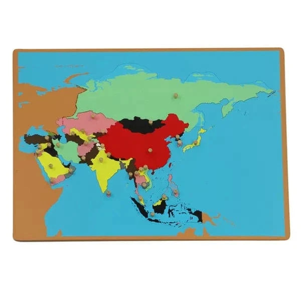 Asia Wooden Map Puzzle