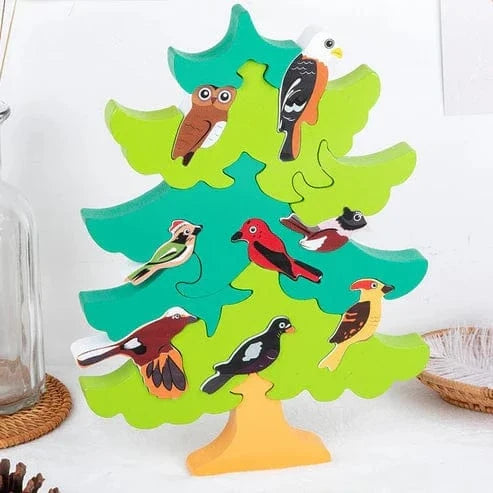 Wooden Bird Puzzle for Kids