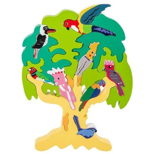 Wooden Bird Puzzle for Kids
