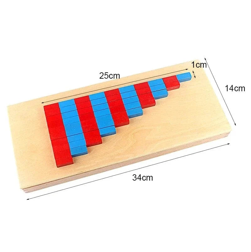 Blue and Red Number Rods