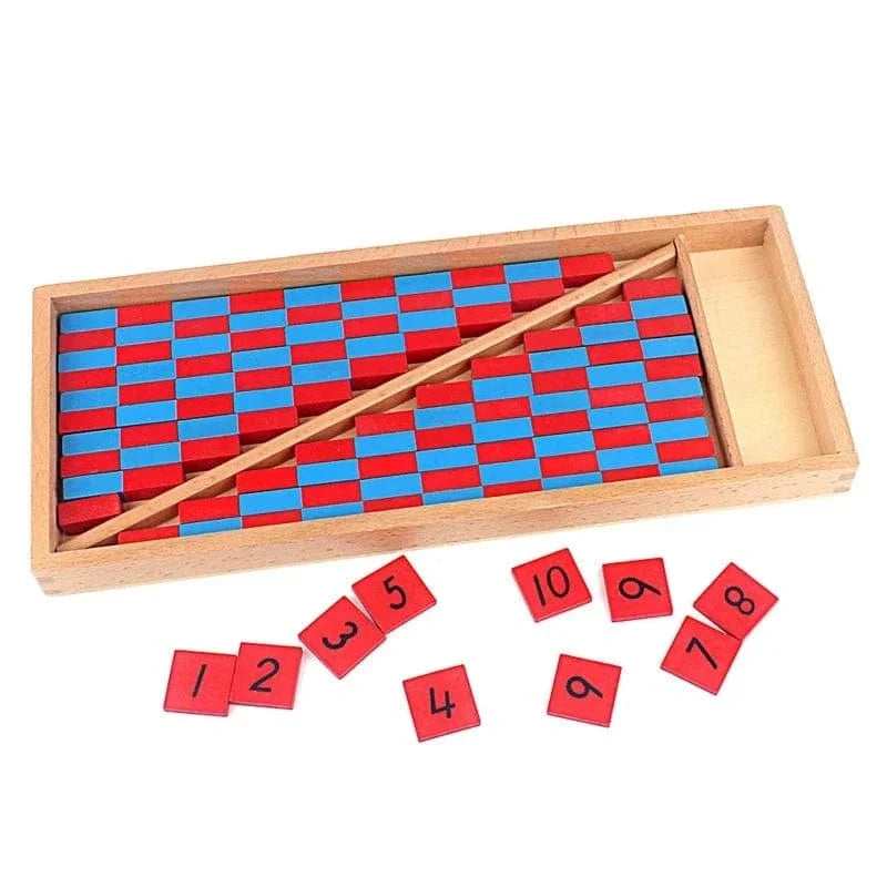 Blue and Red Number Rods