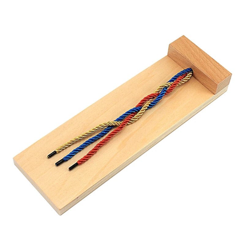 Montessori Wooden Braiding Board