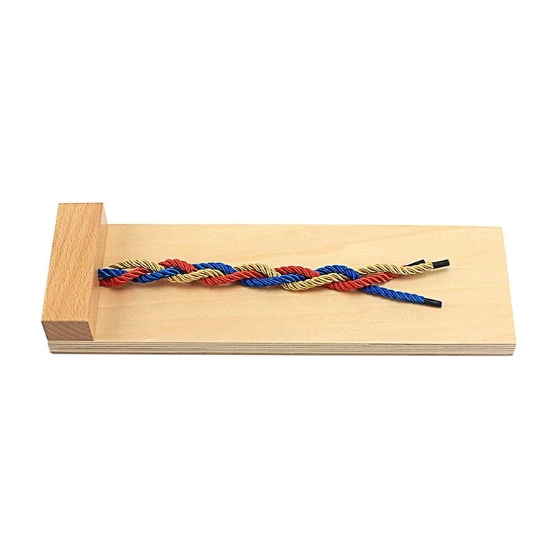 Montessori Wooden Braiding Board