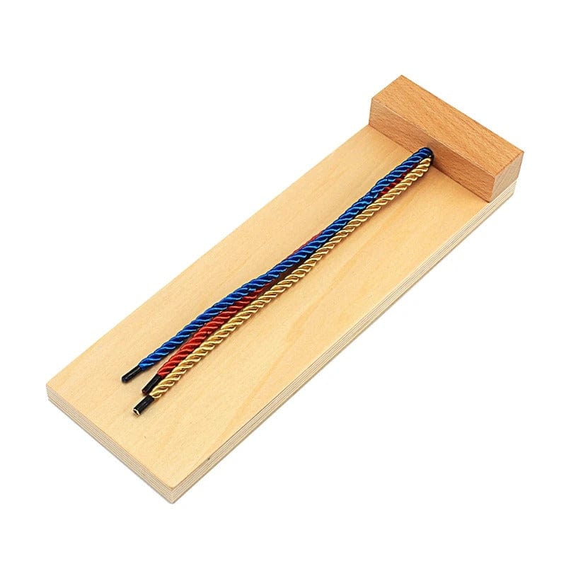 Montessori Wooden Braiding Board