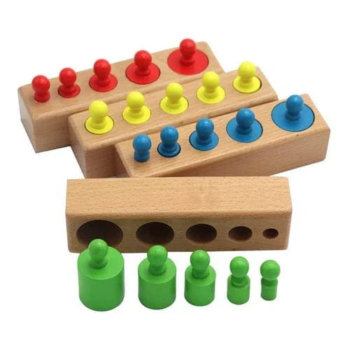 Montessori Color Cylinder Set