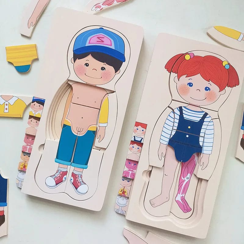 Human Body Wooden Puzzle for Kids
