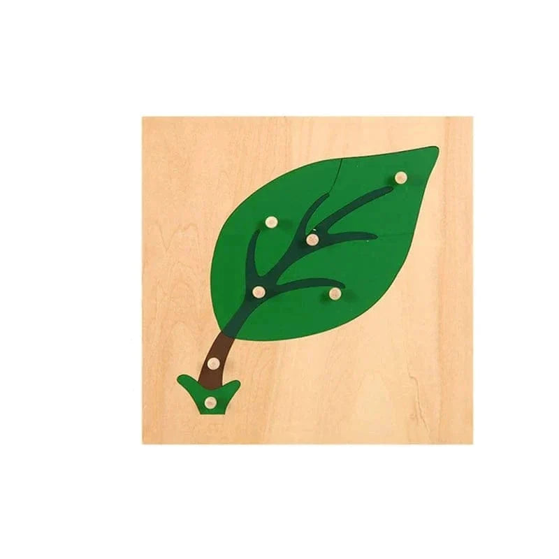 Wooden Leaf Puzzle for Toddlers