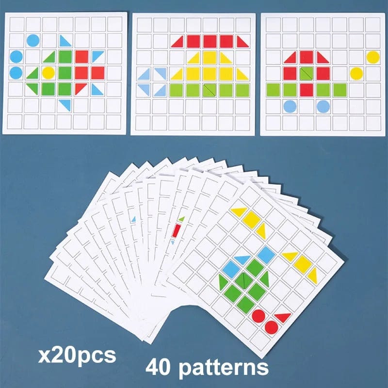 3D Wooden Shape Puzzle for Kids