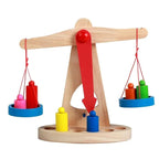 Wooden Balance Scale Toy for Kids