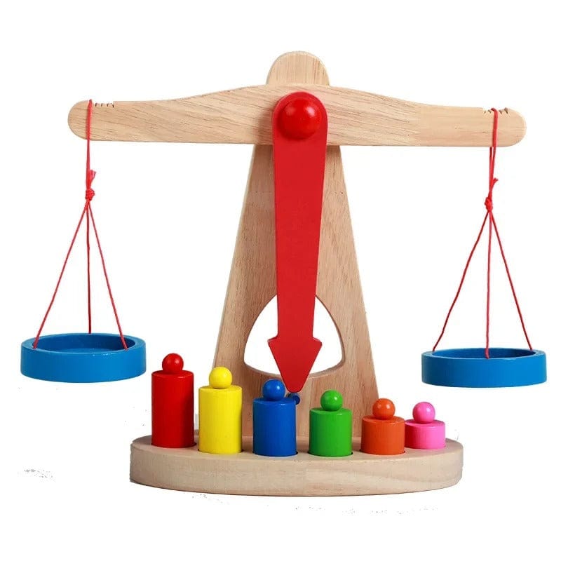 Wooden Balance Scale Toy for Kids