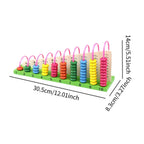 Wooden Bead Stair Math Learning Toy