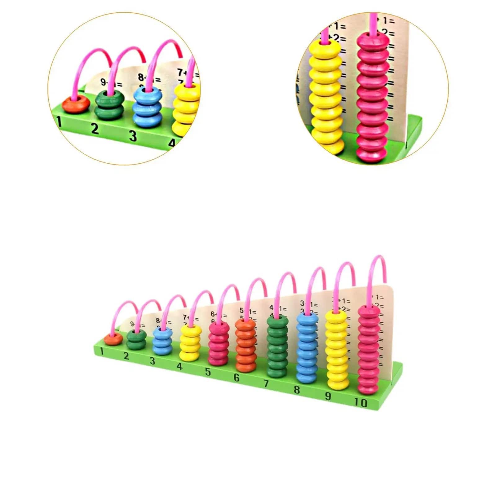 Wooden Bead Stair Math Learning Toy