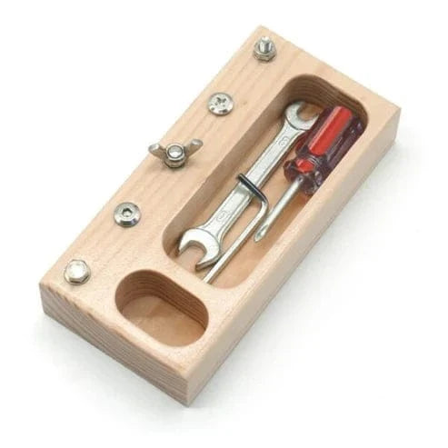 Wooden Bolt Board for Toddlers