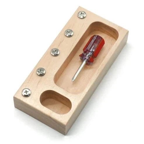 Wooden Bolt Board for Toddlers