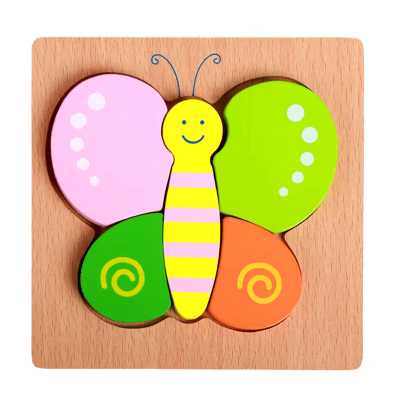 Butterfly Wooden Puzzle for Toddlers