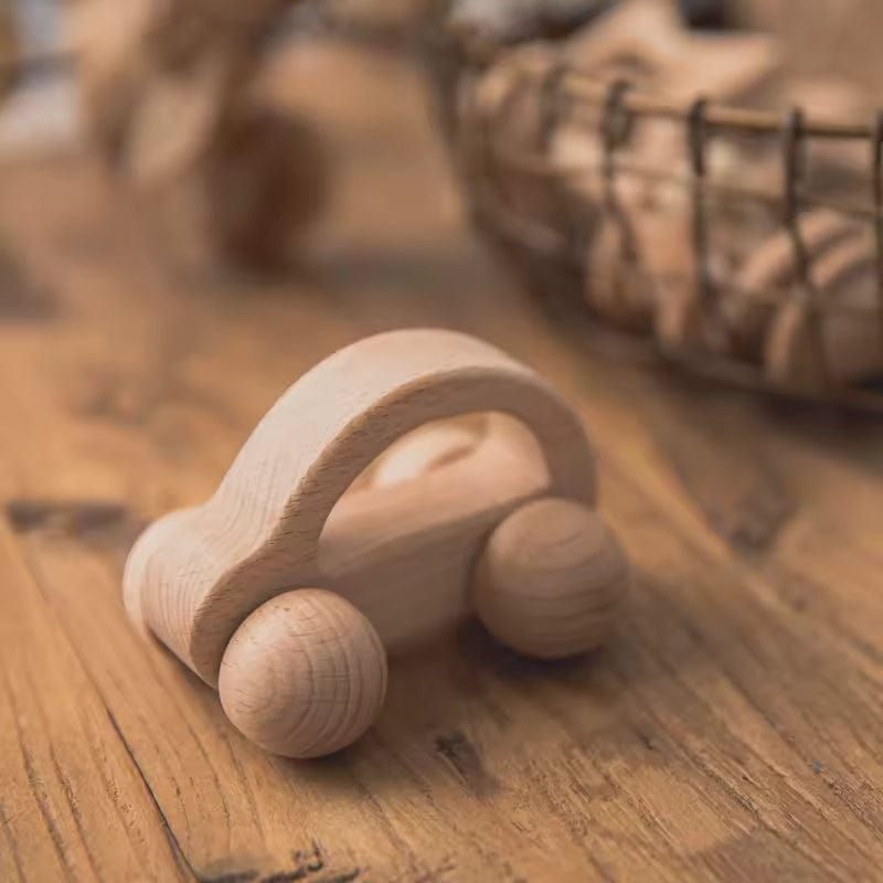 Wooden Push Car Toy for Toddlers