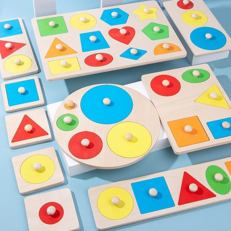 Wooden Geometric Shape Puzzle
