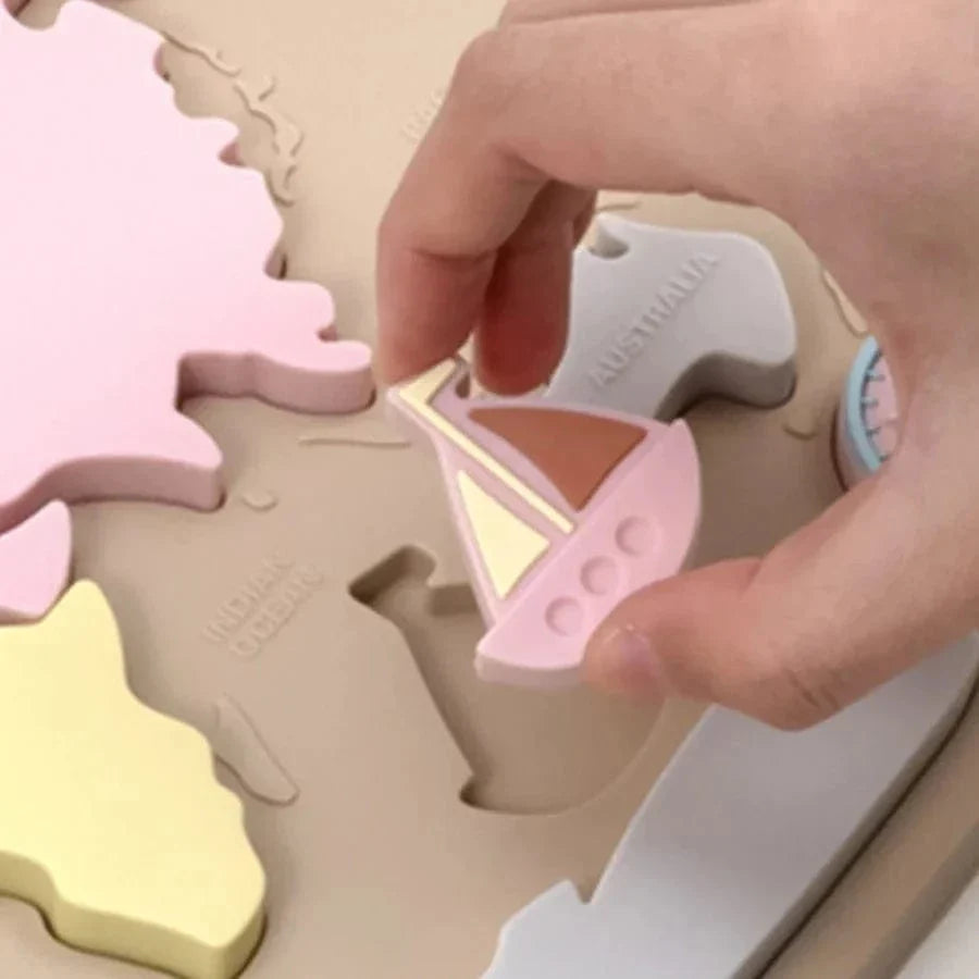 Continent Map Puzzle