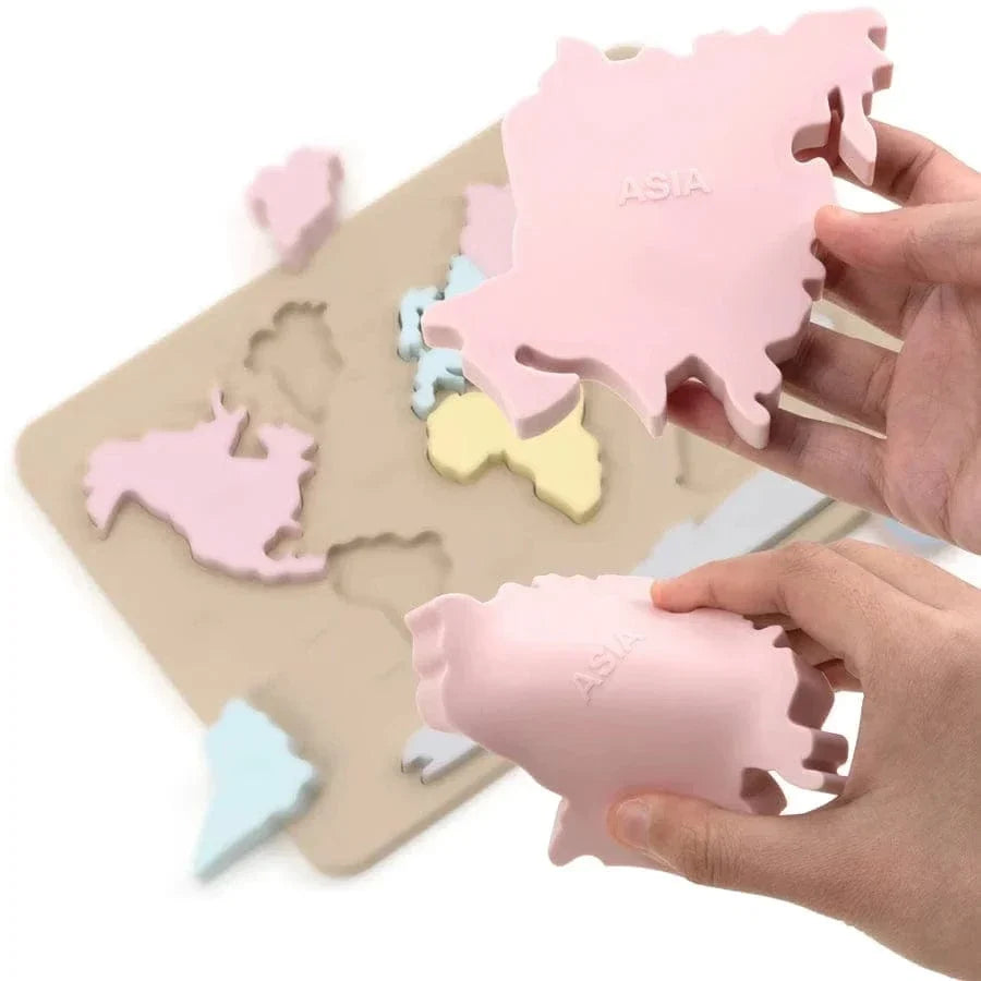 Continent Map Puzzle