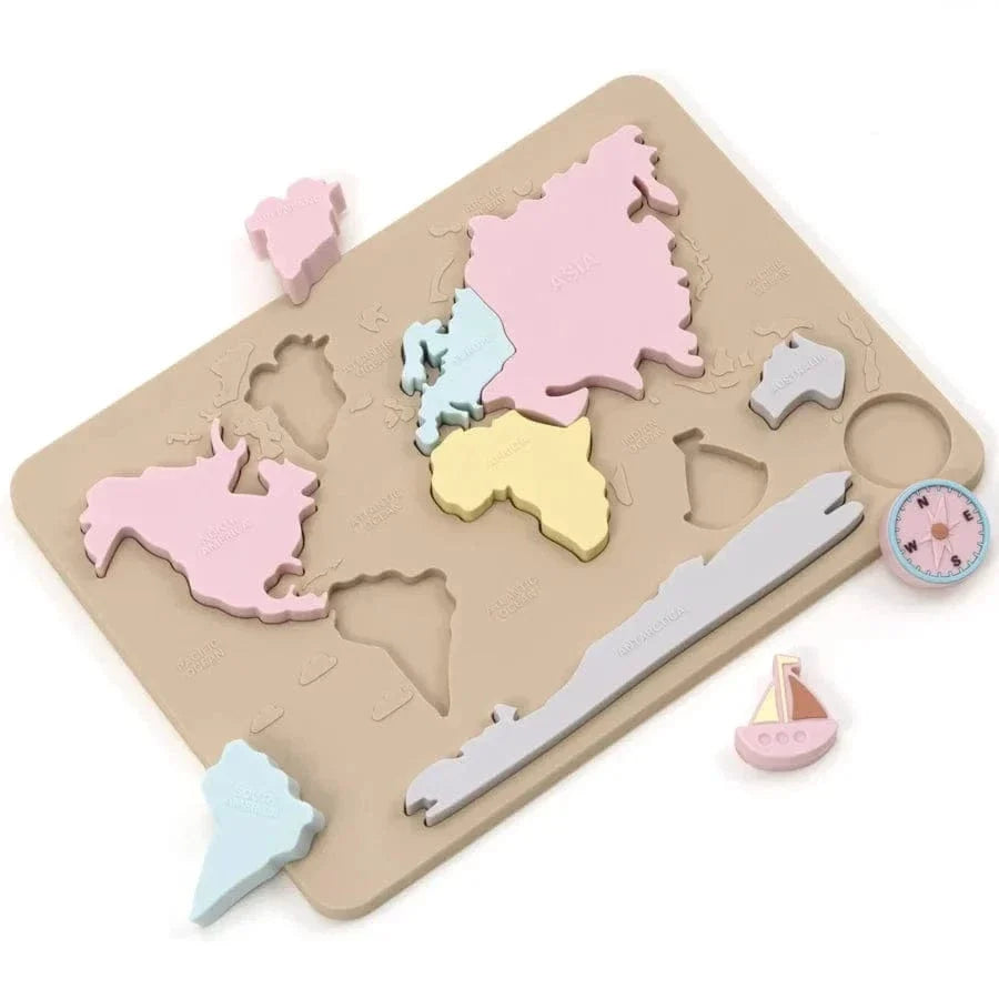 Continent Map Puzzle