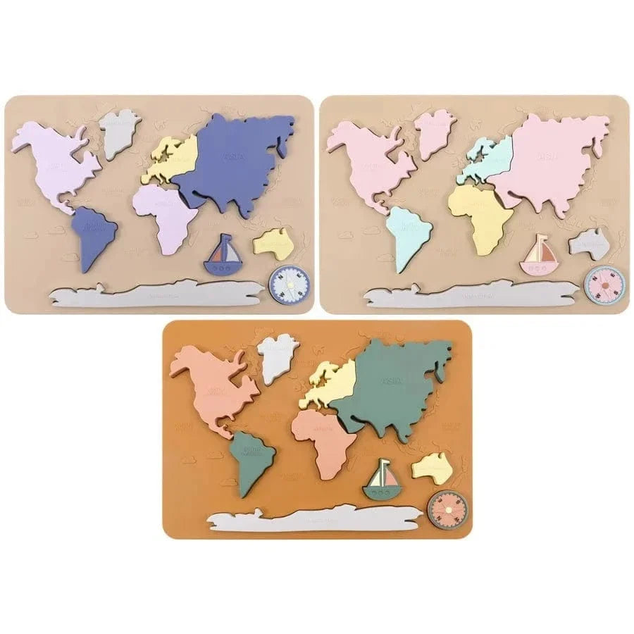 Continent Map Puzzle