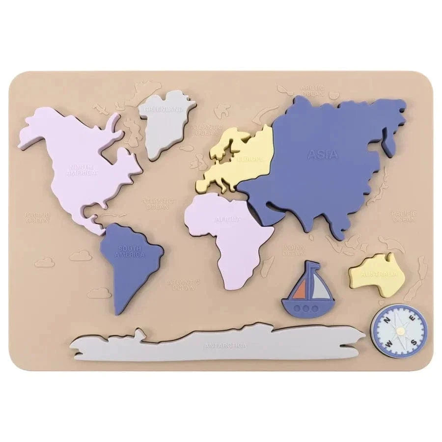 Continent Map Puzzle