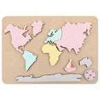 Continent Map Puzzle