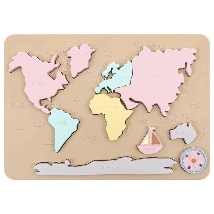 Continent Map Puzzle