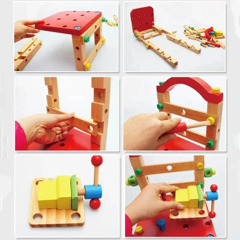 Wooden DIY Assembly Chair for Kids