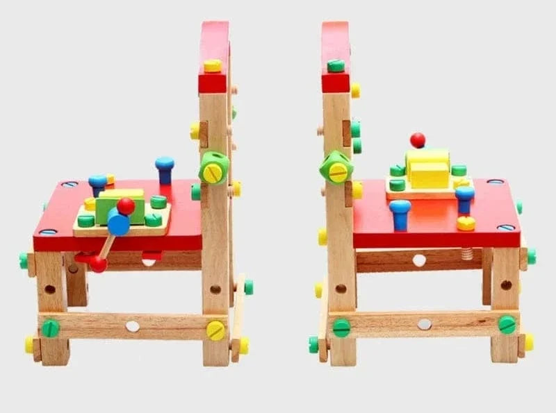 Wooden DIY Assembly Chair for Kids