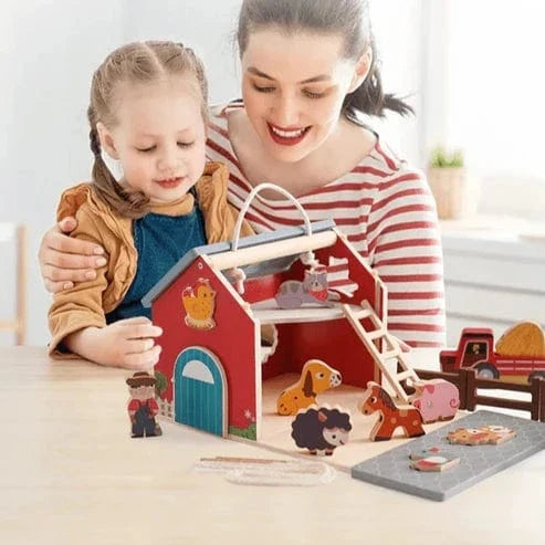 Wooden Farm Playset
