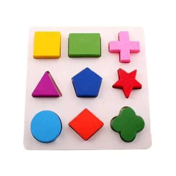 Wooden Geometric Shape Puzzle for Toddlers