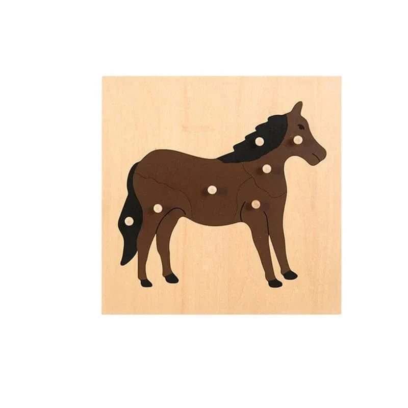 Wooden Horse Puzzle for Kids