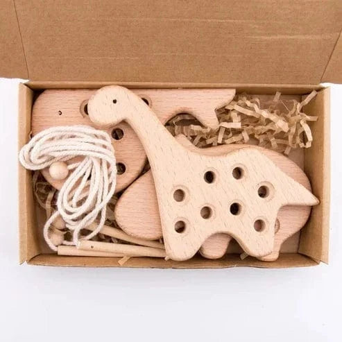 Wooden Animal Lacing Toy