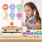 Wooden Letter Matching Spelling Board