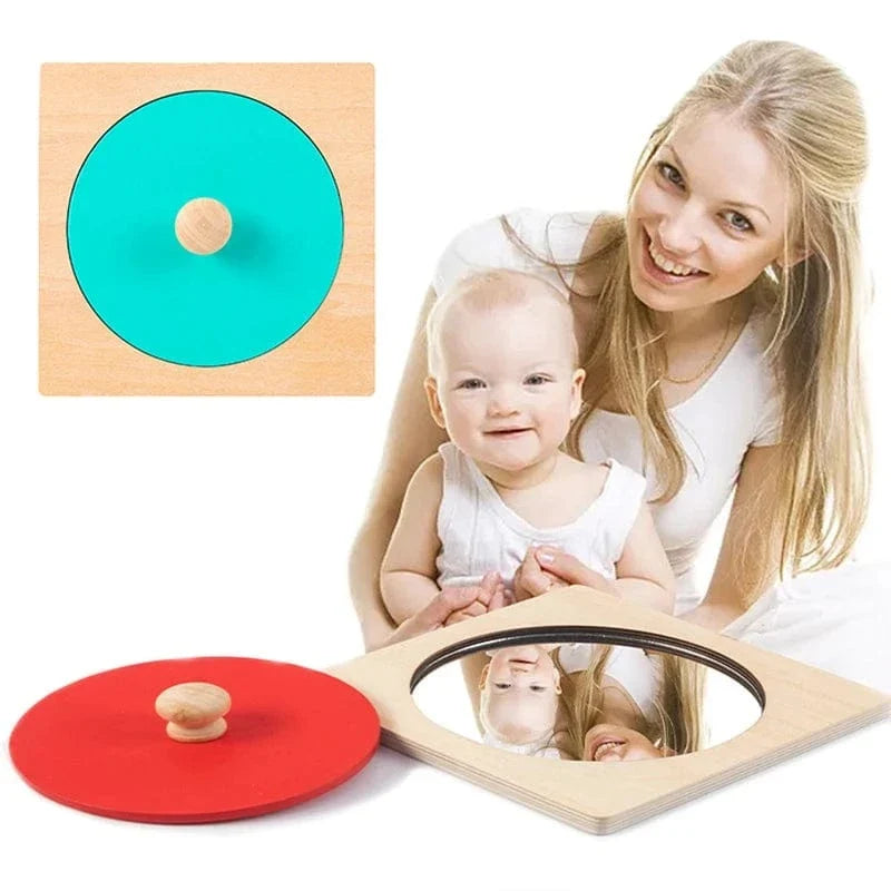 Wooden Mirror Puzzle for Toddlers