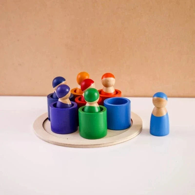 Wooden Peg Dolls Set