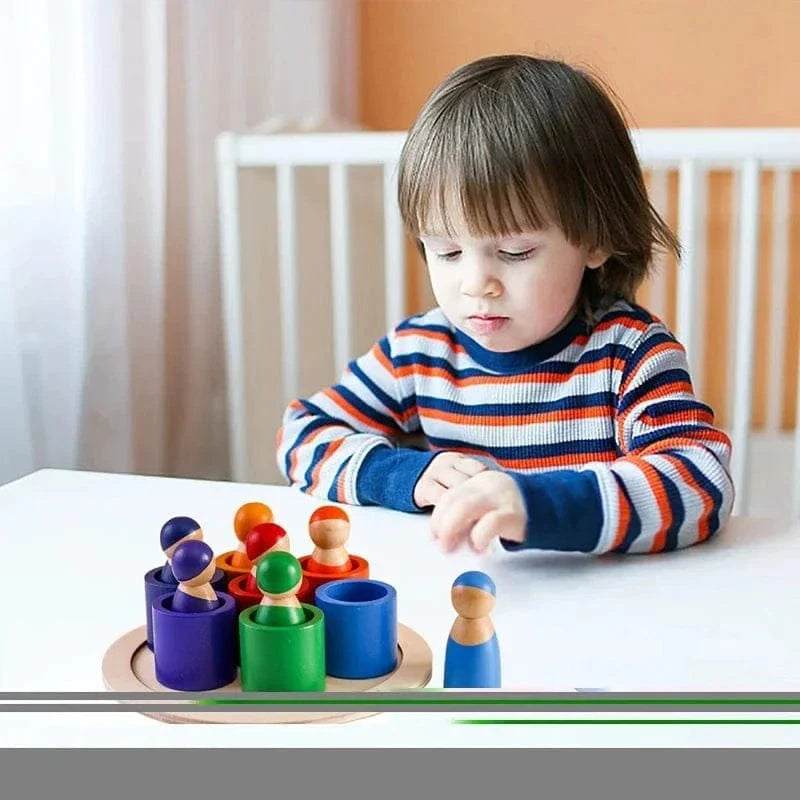 Wooden Peg Dolls Set