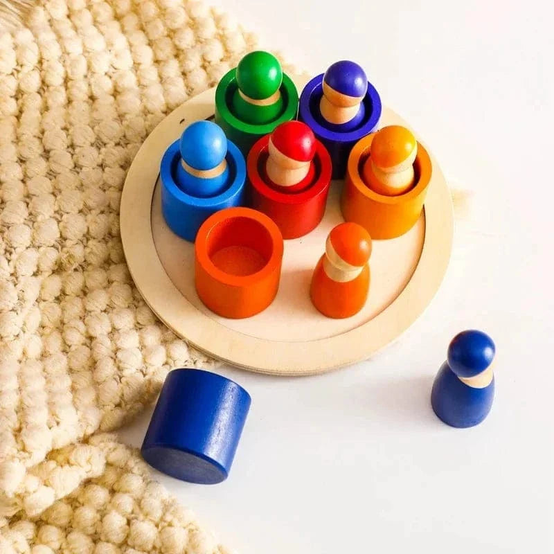 Wooden Peg Dolls Set