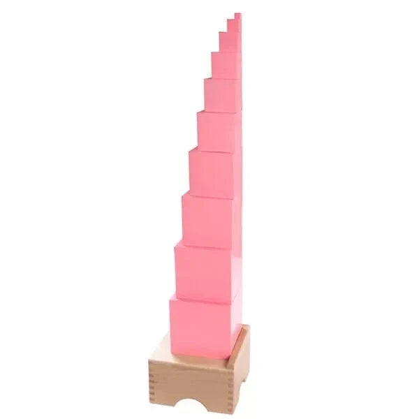 Pink Wooden Stacking Cubes for Kids