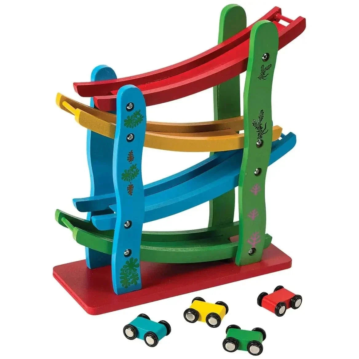 Wooden Car Race Track Toy