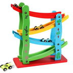 Wooden Car Race Track Toy