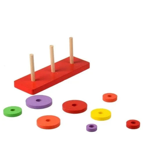 Wooden Ring Stacker Puzzle Game for Kids