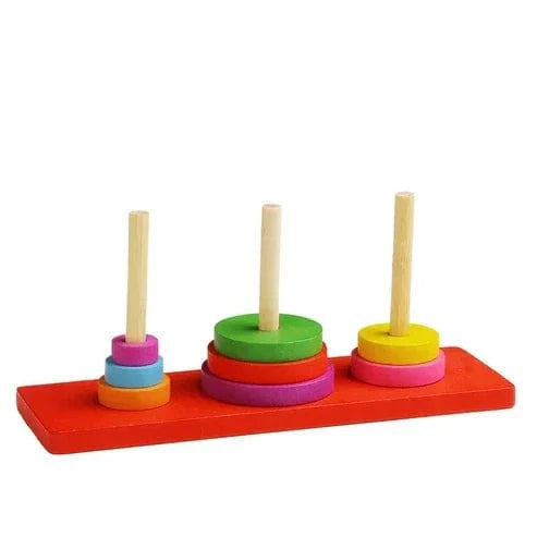 Wooden Ring Stacker Puzzle Game for Kids
