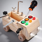 Wooden Screwdriver Assembly Truck Toy